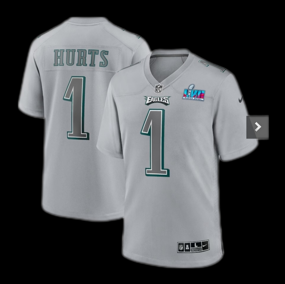 Jalen Hurts Philadelphia Eagles Nike Super Bowl LVII Patch Atmosphere Fashion